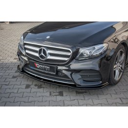 Накладка сплиттер на передний бампер на Mercedes E W213 AMG-Line / E43 AMG